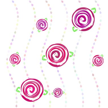 Sevgililer günü, gül, çiçek, tebrik kartı, vektör arka plan