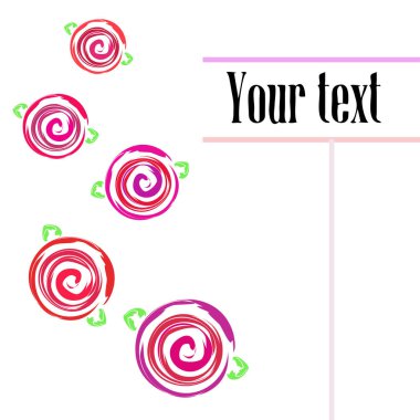 Sevgililer günü, gül, çiçek, tebrik kartı, vektör arka plan