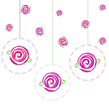 Sevgililer günü, gül, çiçek, tebrik kartı, vektör arka plan
