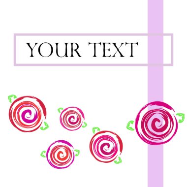 Sevgililer günü, gül, çiçek, tebrik kartı, vektör arka plan