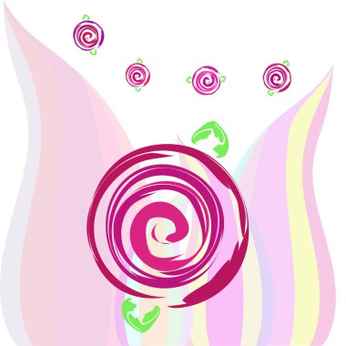 Sevgililer günü, gül, çiçek, tebrik kartı, vektör arka plan