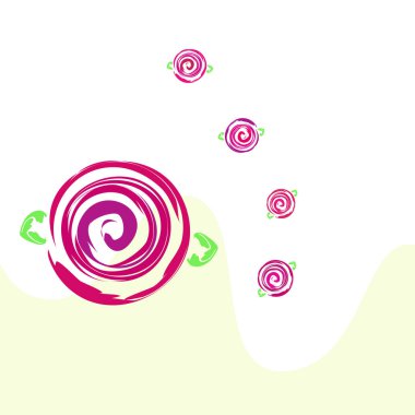 Sevgililer günü, gül, çiçek, tebrik kartı, vektör arka plan