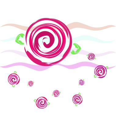 Sevgililer günü, gül, çiçek, tebrik kartı, vektör arka plan