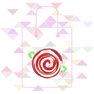 Sevgililer günü, gül, çiçek, tebrik kartı, vektör arka plan