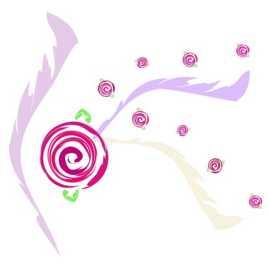 Sevgililer günü, gül, çiçek, tebrik kartı, vektör arka plan