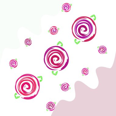 Sevgililer günü, gül, çiçek, tebrik kartı, vektör arka plan