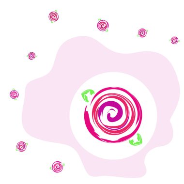 Sevgililer günü, gül, çiçek, tebrik kartı, vektör arka plan