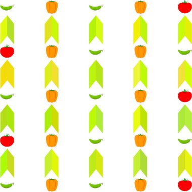 Taze sebze arka plan. Vektör çizim 