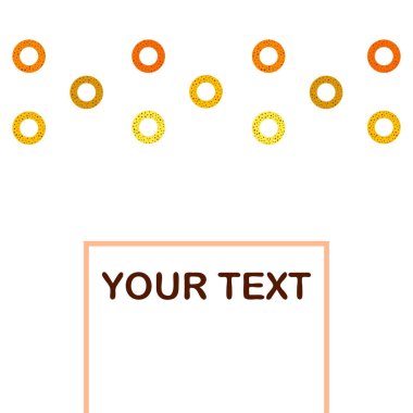 simit arka plan kopya alanı ile. Vektör çizim 