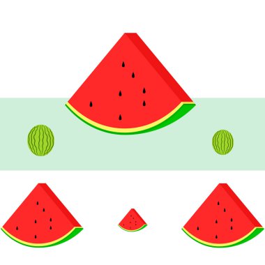 karpuz arka plan, kart. Vektör çizim 
