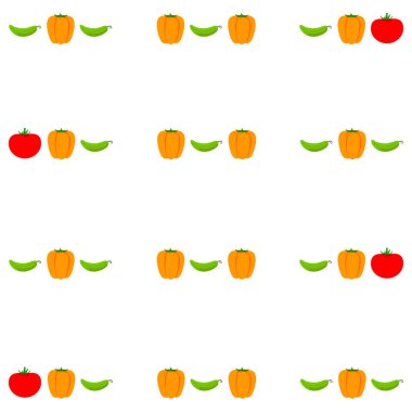 Taze sebze arka plan. Vektör çizim 