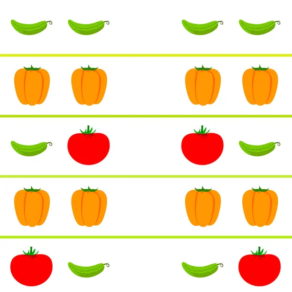 Свежие Овощи Фон Векторная Иллюстрация — стоковый вектор