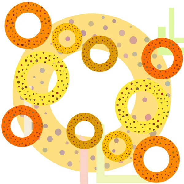 Bretzels Fond Avec Espace Copie Illustration Vectorielle — Image vectorielle