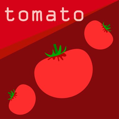 domates arka plan kopya alanı ile. Vektör çizim 