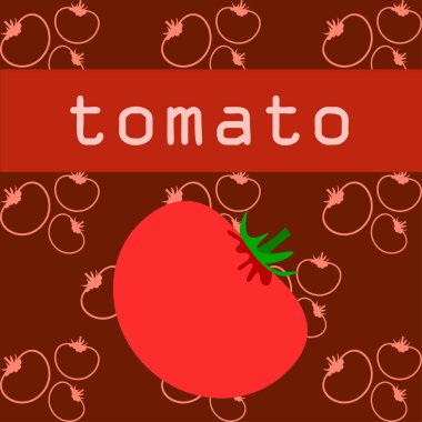 domates arka plan kopya alanı ile. Vektör çizim 