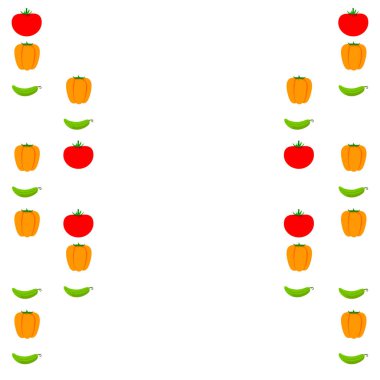 Taze sebze arka plan. Vektör çizim 