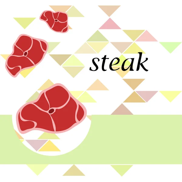 Symbole Für Frische Steaks Vektorillustration — Stockvektor