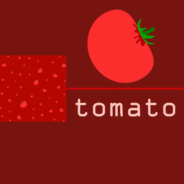 Tomato Background Copy Space Векторная Иллюстрация — стоковый вектор