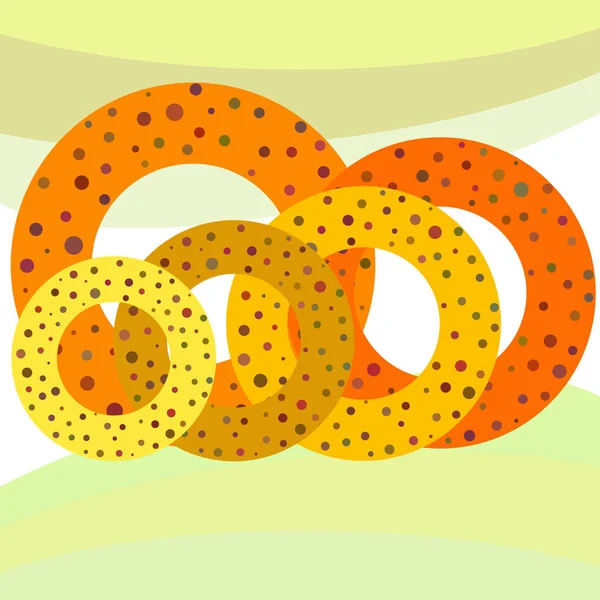 Pretzels Fondo Con Espacio Copia Ilustración Vectorial — Vector de stock