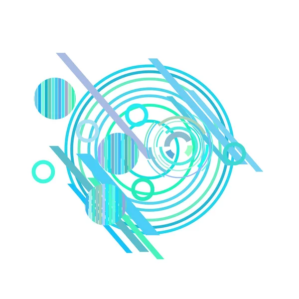 白色背景上浅蓝色抽象圆圈 — 图库矢量图片