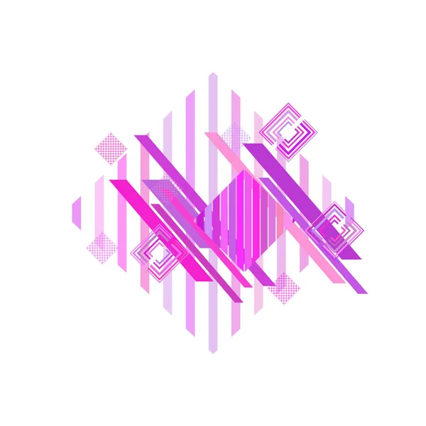 Patrón Geométrico Abstracto Con Rombos Rosados — Vector de stock