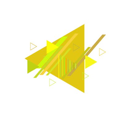 Beyaz arka plan üzerinde yeşil üçgenler ile geometrik desen