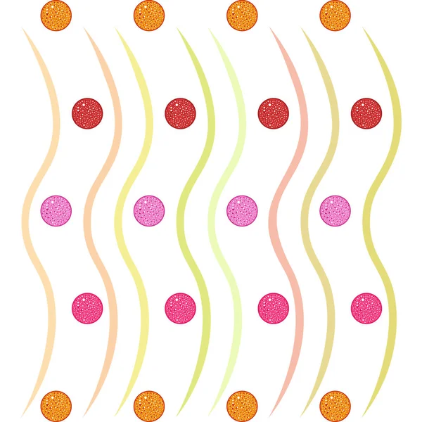 Ilustração Simples Salsichas Coloridas Vetor — Vetor de Stock