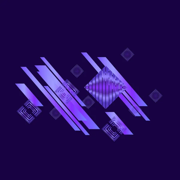 Patrón Geométrico Con Rombos Púrpura Ilustración Vectorial — Vector de stock