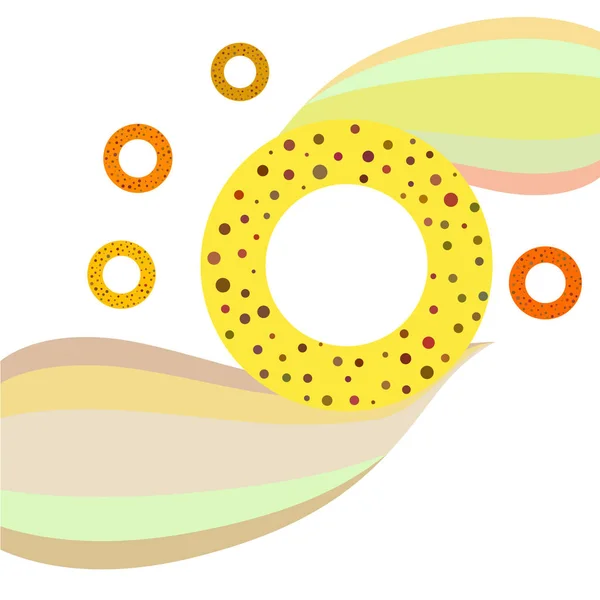 Ilustración Simple Pretzels Colores Vector — Archivo Imágenes Vectoriales