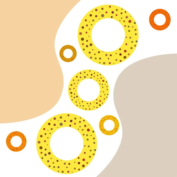 Ilustración Simple Pretzels Colores Vector — Vector de stock