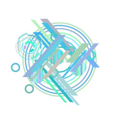 Beyaz arka plan üzerinde açık mavi daireler içeren soyut desen