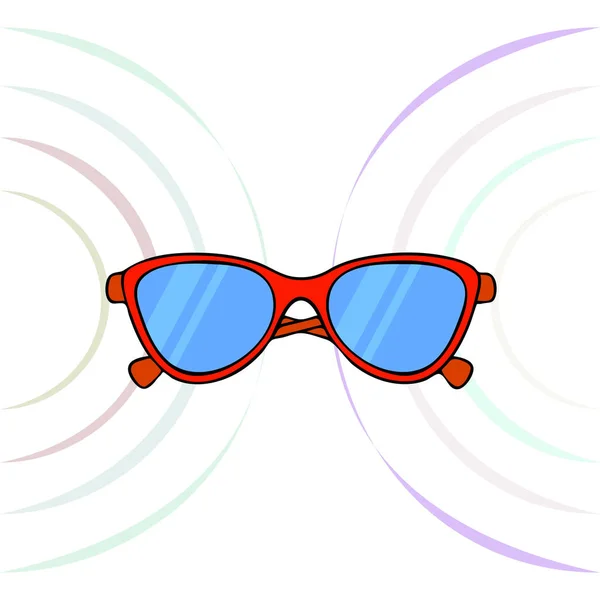 선글라스 칵테일 자외선 차단제 — 스톡 벡터