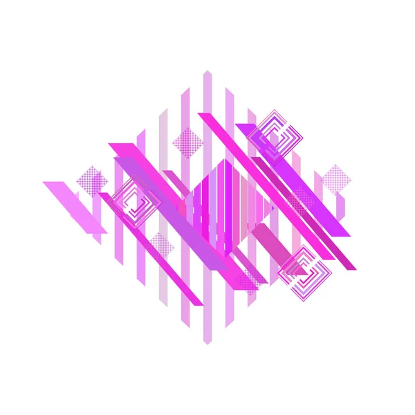 Abstract Geometrisch Patroon Met Roze Rhombuses — Stockvector