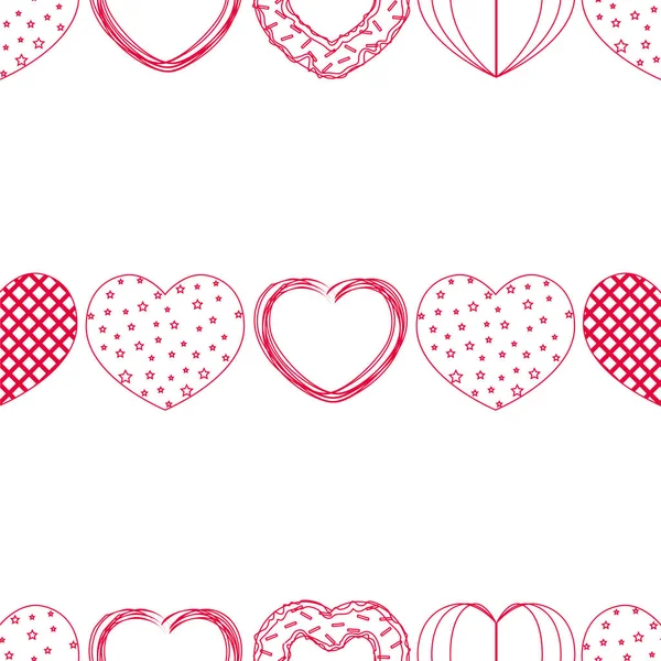 Antecedentes románticos abstractos con corazones. Fondo vectorial para el día de San Valentín . — Foto de Stock