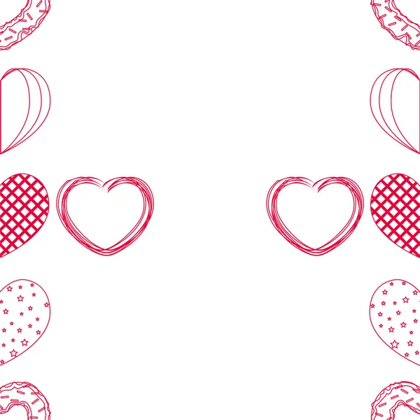 Antecedentes románticos abstractos con corazones. Fondo vectorial para el día de San Valentín . —  Fotos de Stock