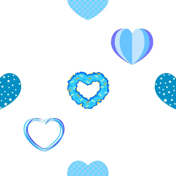 Abstract romantic background with hearts. Vector backdrop for Valentine's day. — Stock Photo, Image