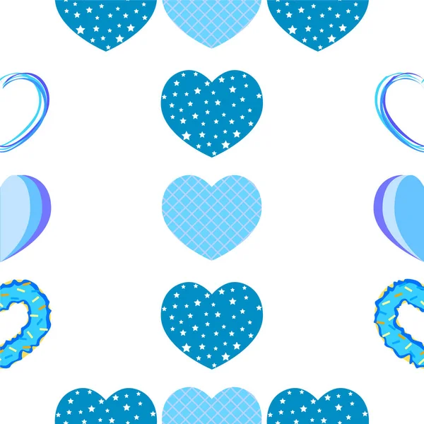 Abstract romantic background with hearts. Vector backdrop for Valentine's day. — Stock Photo, Image