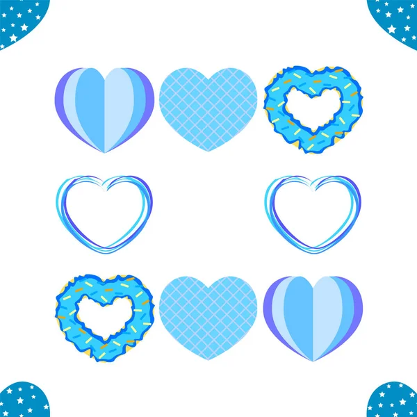 Abstract romantic background with hearts. Vector backdrop for Valentine's day. — Stock Photo, Image