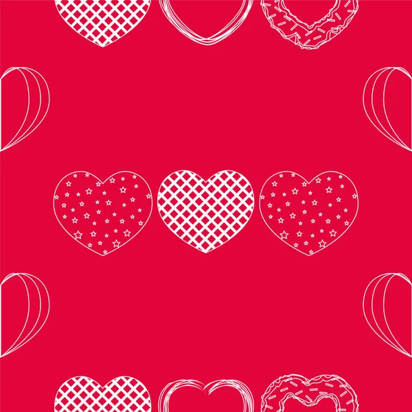 Abstract romantic background with hearts. Vector backdrop for Valentine\'s day.