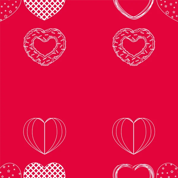 Abstrakt romantisk bakgrund med hjärtan. Vector bakgrund för alla hjärtans dag. — Stockfoto