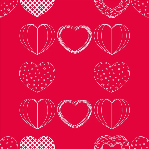 Antecedentes románticos abstractos con corazones. Fondo vectorial para el día de San Valentín . —  Fotos de Stock