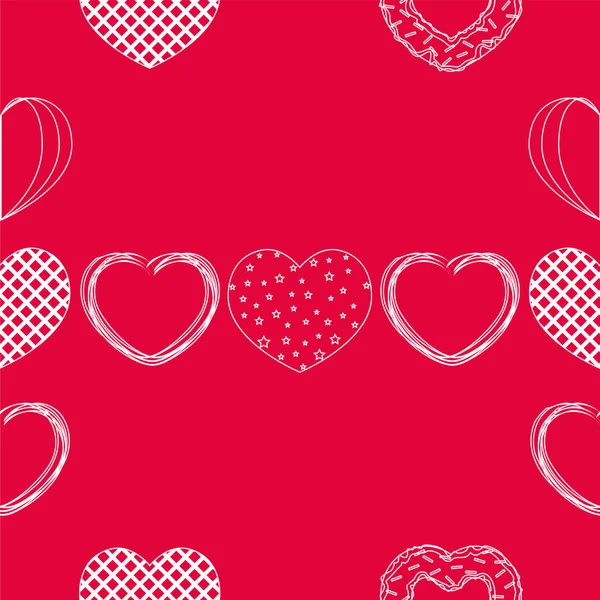 Antecedentes románticos abstractos con corazones. Fondo vectorial para el día de San Valentín . — Foto de Stock