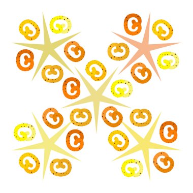 Pretzel geleneksel pişirme. Tatil Oktoberfest için Illustration. Almanya. Münih. Bira için atıştırmak. Cafe. Aperatif Bar. Ekmek. Fırın.