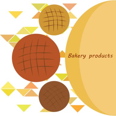 Fırın geçmişi. Çizgi grafikleri. Ekmek koleksiyonu. Ekmek Evi. Üst görünüm illüstrasyonu işleniyor. Vektör illüstrasyonu