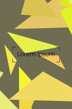 Geometrik şekillerle yapılmış broşür ve kapaklar için soyut modern poligonal arka plan.