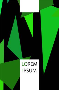 Geometrik şekillerle yapılmış broşür ve kapaklar için soyut modern poligonal arka plan.