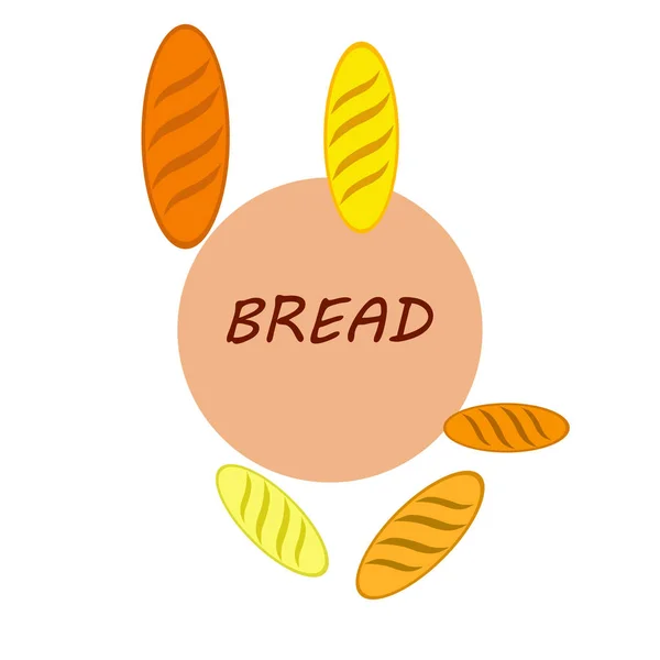 Пекарня фон. Линейная графика Коллекция хлеба. Хлеб. Гравировка иллюстрации верхнего вида. Векторная иллюстрация — стоковый вектор