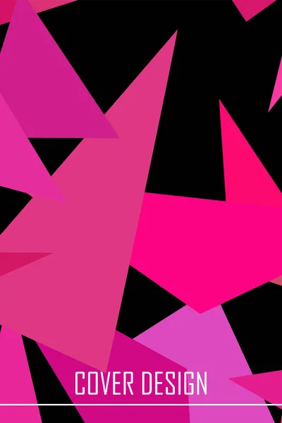 Geometrisk abstrakt månghörnigt bakgrund. Mönstret i stil med origami, som består av trianglar. — Stock vektor