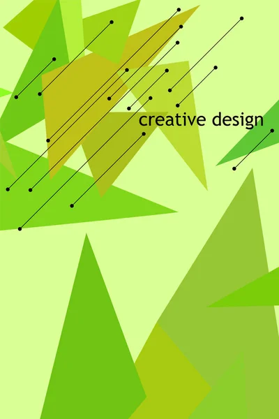 Abstracte moderne poligonale achtergrond voor brochure en covers, gemaakt met geometrische vormen. — Stockvector