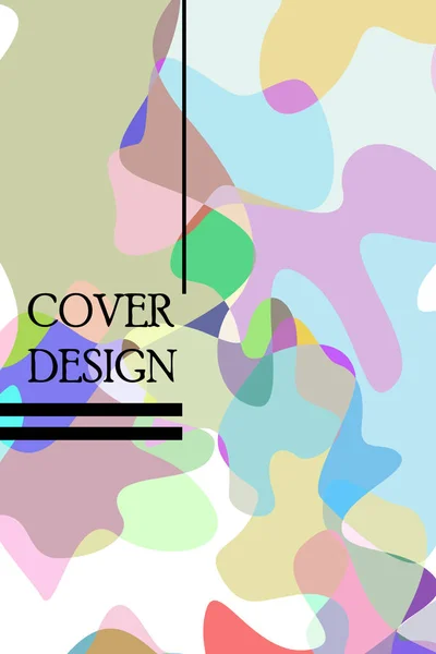 Abstract Fluid creative template, card, color cover. Watercolor design, liquids, shapes. Trendy vector. — Stock Vector